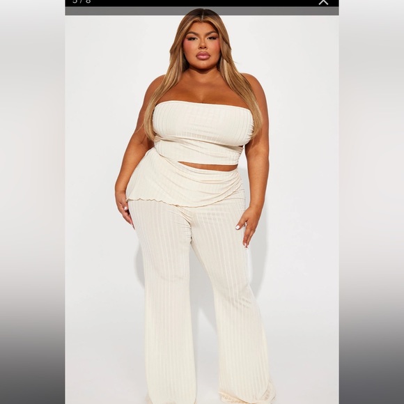 Two Piece Ribbed Pant Set - Picture 4 of 4